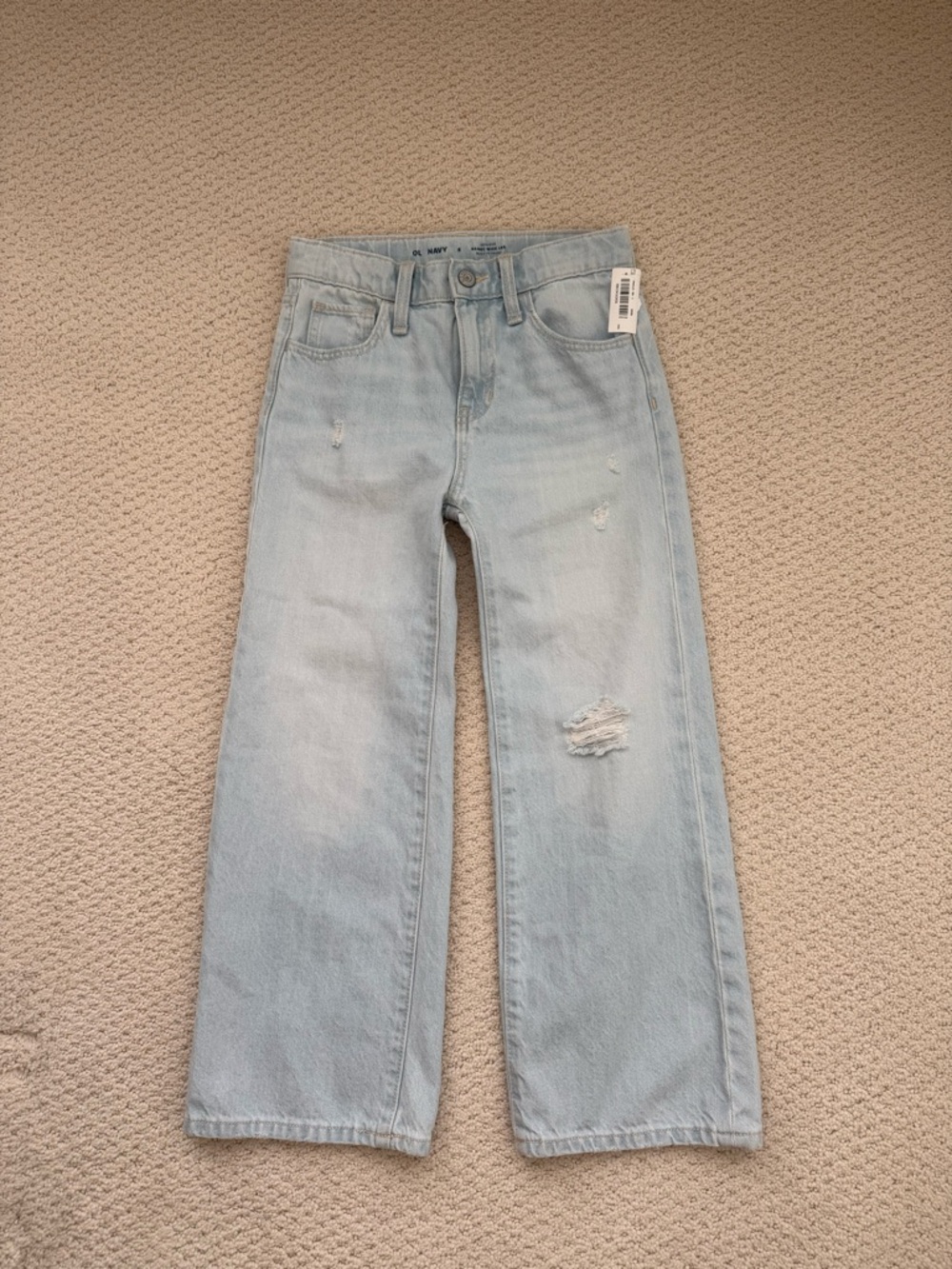 Old Navy Light Blue Wide-Leg Jeans Girls size 8